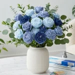 19 Blue Candle Bouquet Ideas That Look Like Fresh Flowers Blue candle bouquet ideas