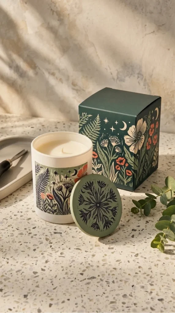 candle label artwork ideas