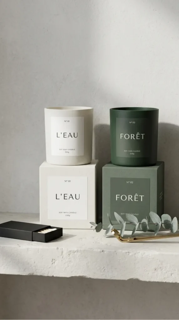 candle label artwork ideas