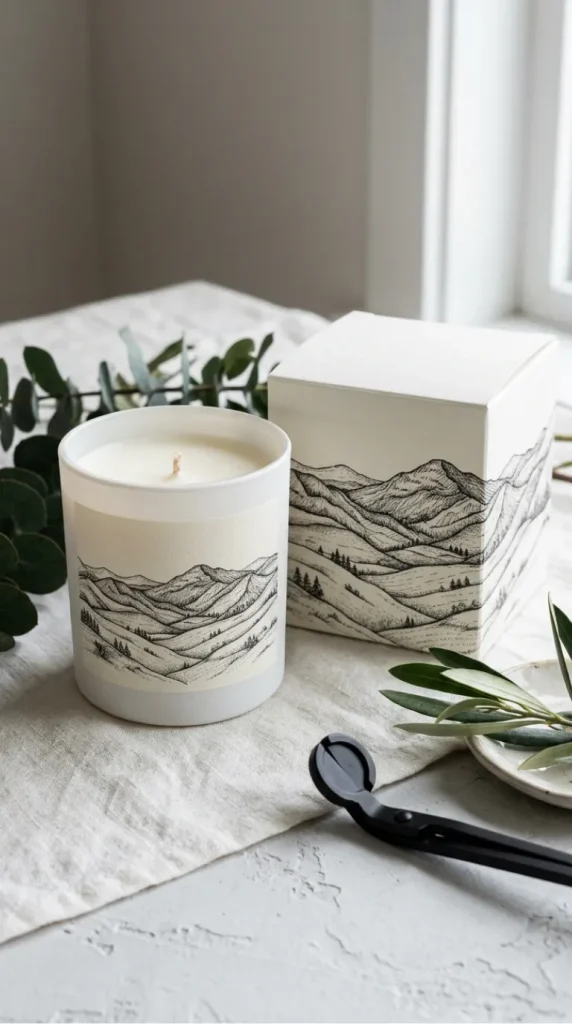 candle label artwork ideas