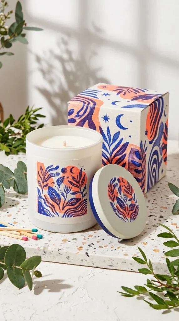 candle label artwork ideas