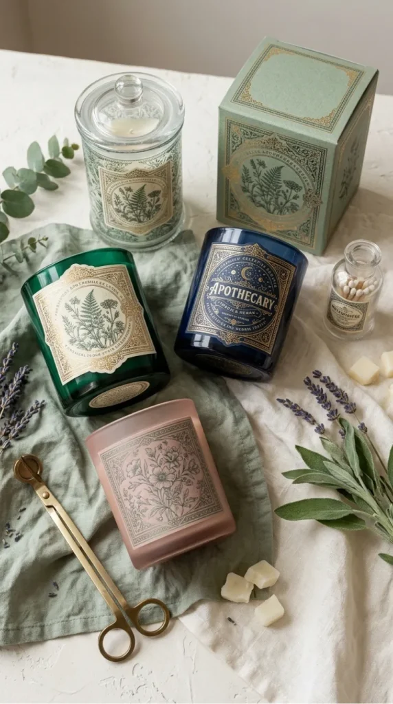 candle label artwork ideas