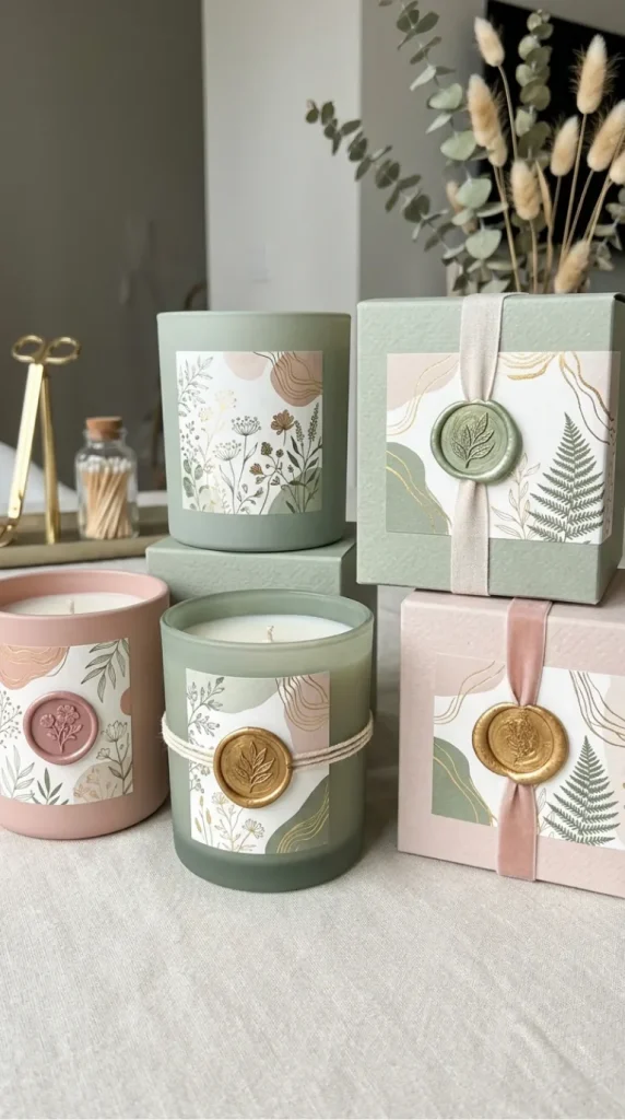 candle label artwork ideas
