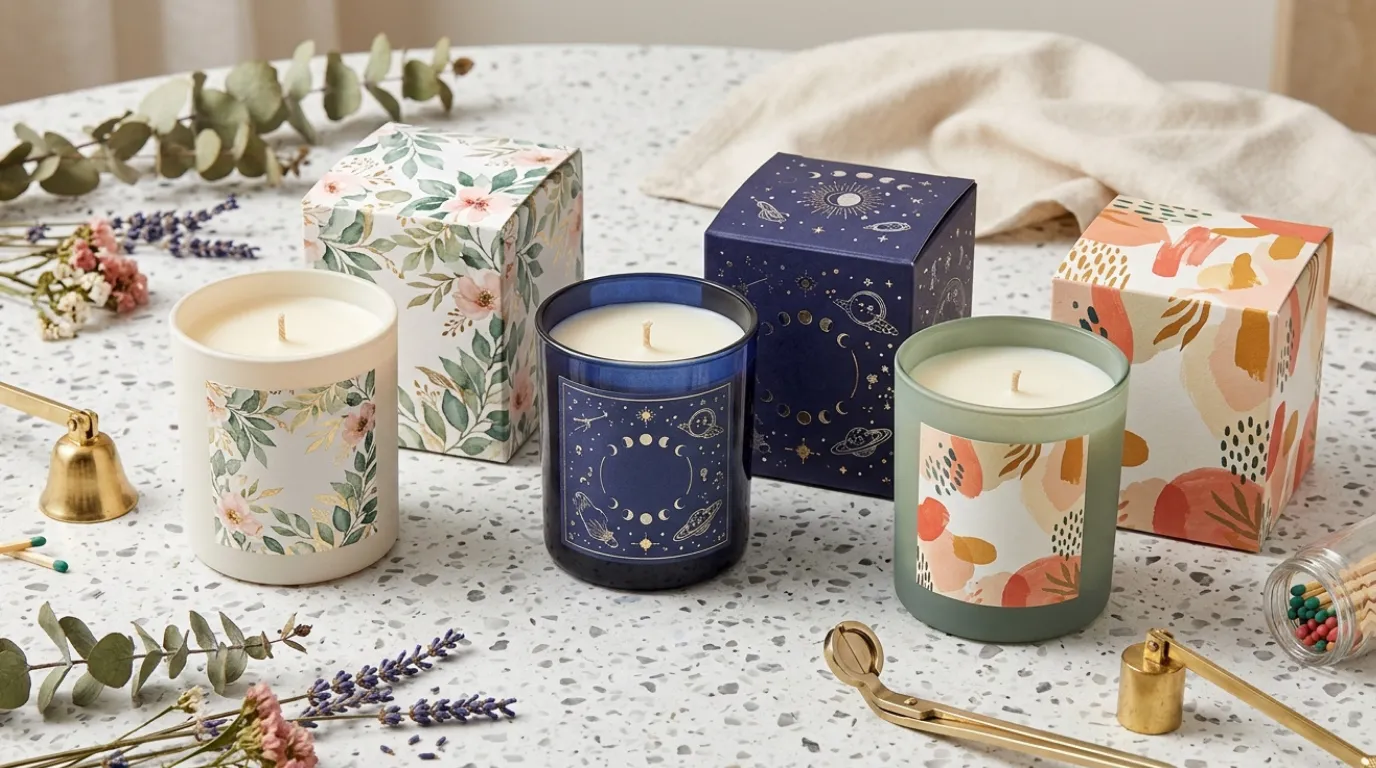 candle label artwork ideas