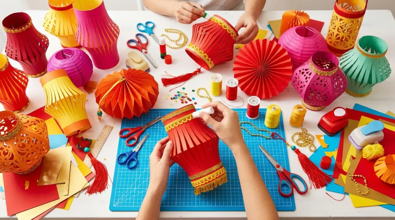 chinese lanterns craft for toddlers ideas