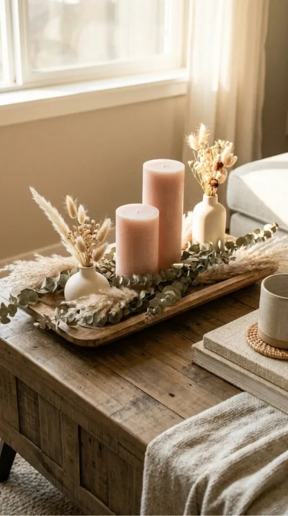 coffee table candle centerpiece ideas