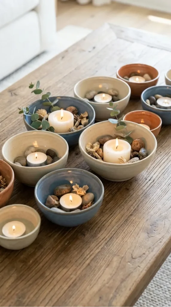 coffee table candle centerpiece ideas