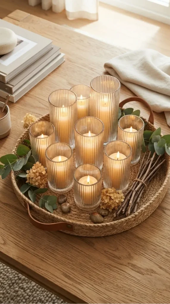 coffee table candle centerpiece ideas
