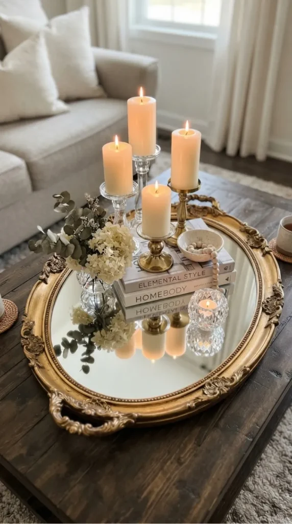 coffee table candle centerpiece ideas