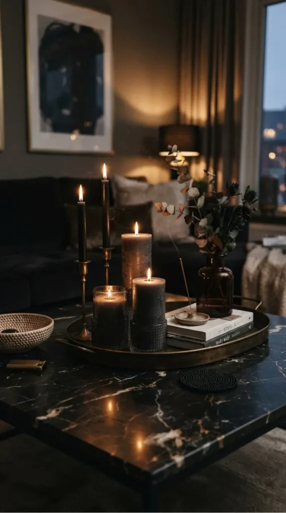 coffee table candle centerpiece ideas