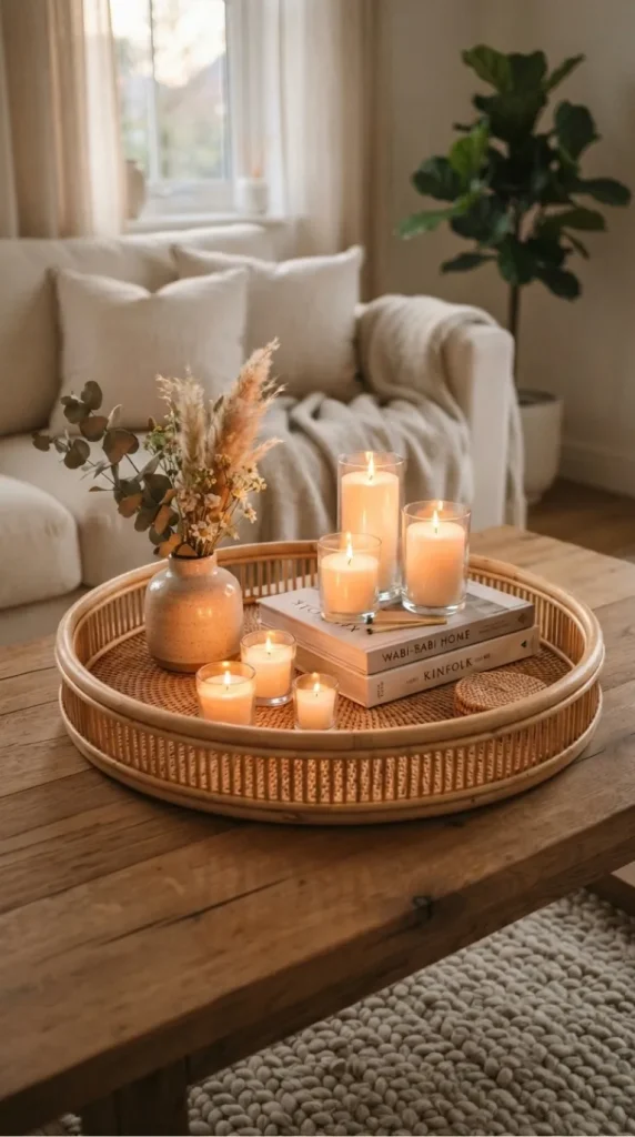 coffee table candle centerpiece ideas