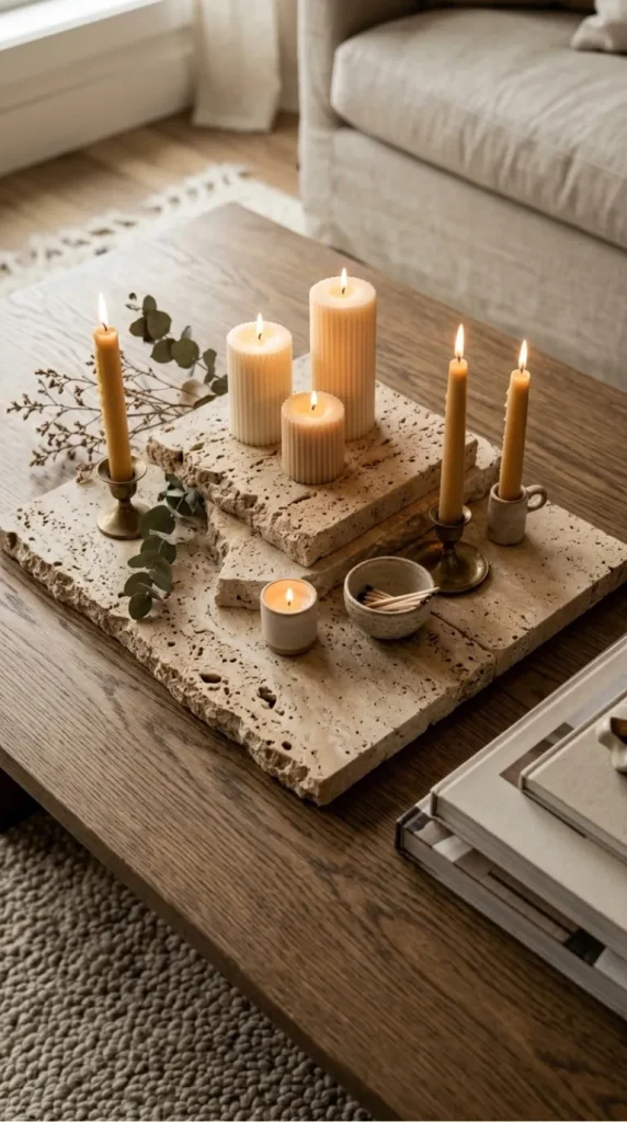 coffee table candle centerpiece ideas