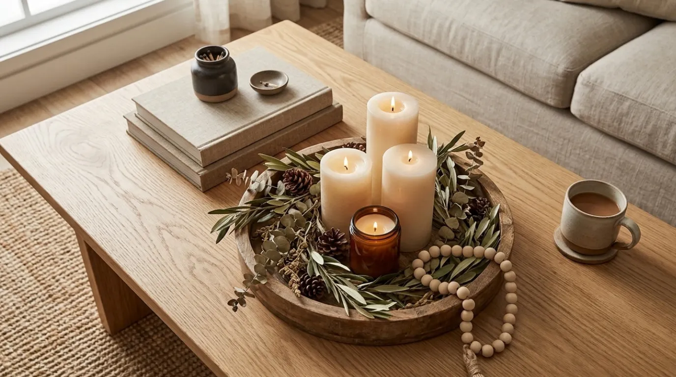 coffee table candle centerpiece ideas