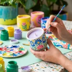 17 Creative Pottery Candle Painting Ideas to Brighten Every Shelf pottery candle painting ideas