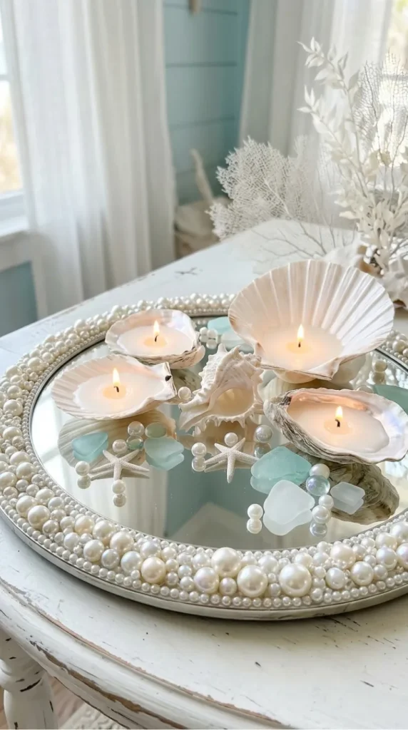 seashell candle holder ideas