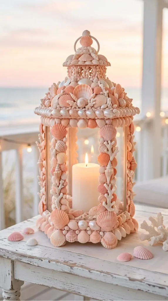 seashell candle holder ideas