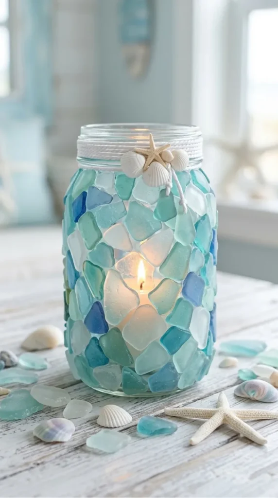 seashell candle holder ideas