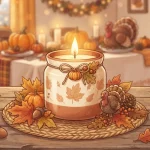 16 Thanksgiving Candle Illustration Ideas for Autumn Sketchbooks Thanksgiving candle illustration ideas