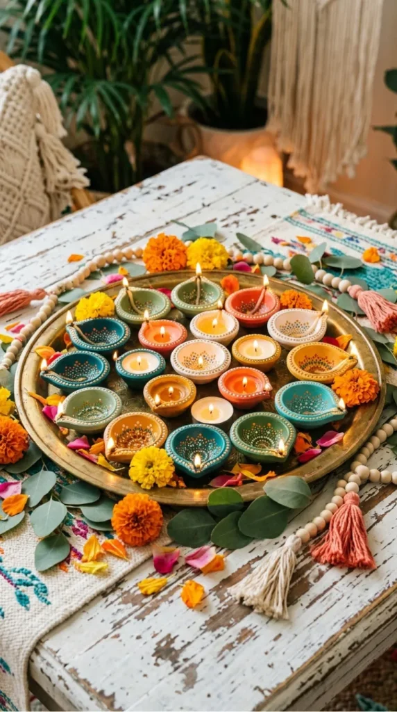 terracotta diya candle ideas