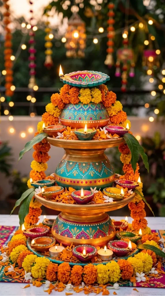 terracotta diya candle ideas