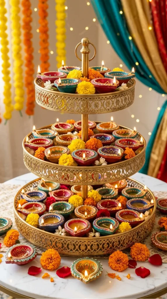 terracotta diya candle ideas