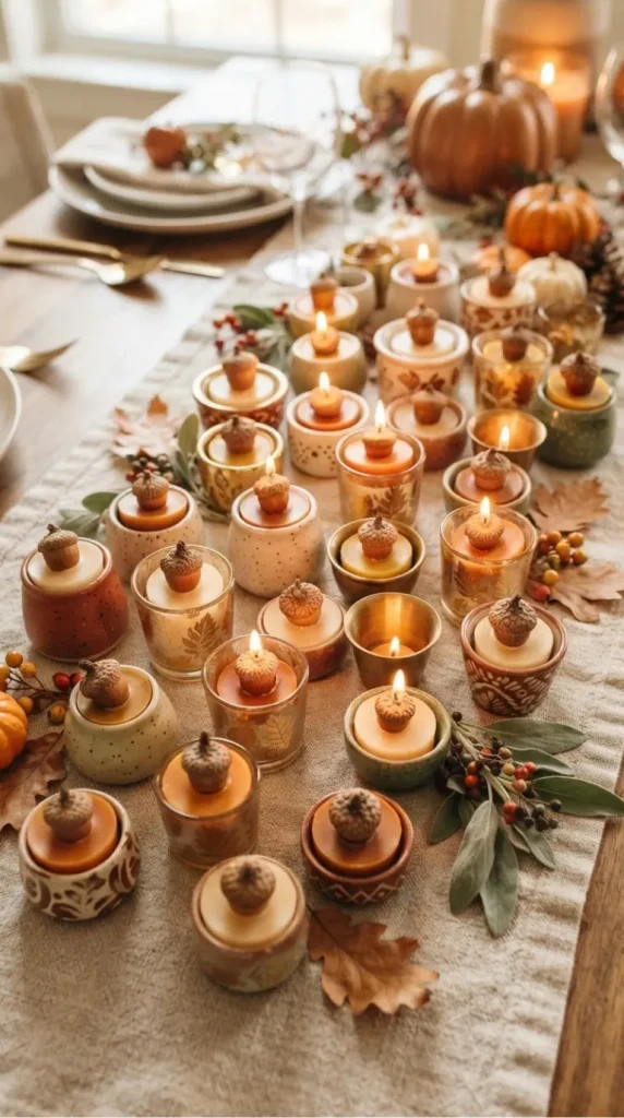thanksgiving candle favor ideas
