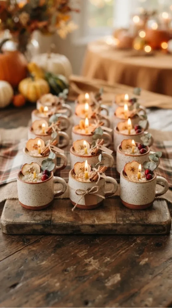 thanksgiving candle favor ideas