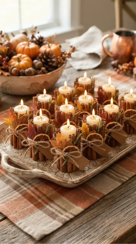 thanksgiving candle favor ideas