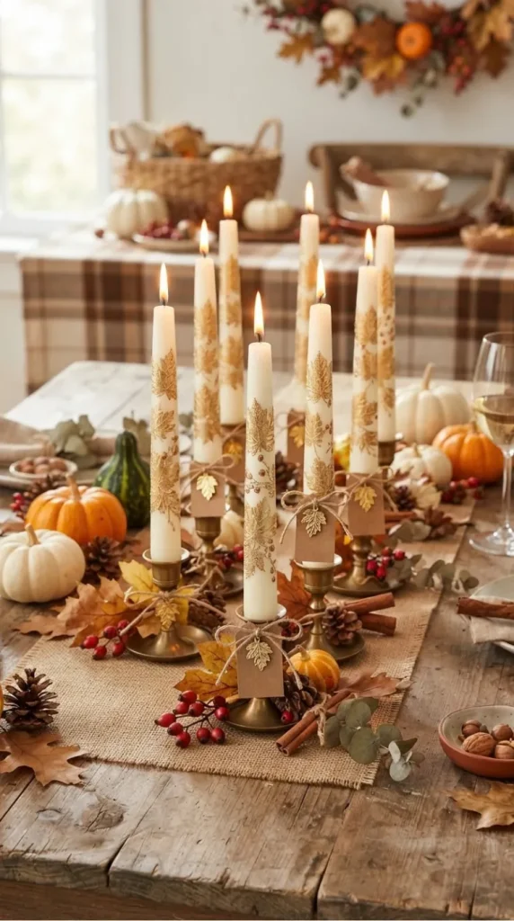 thanksgiving candle favor ideas