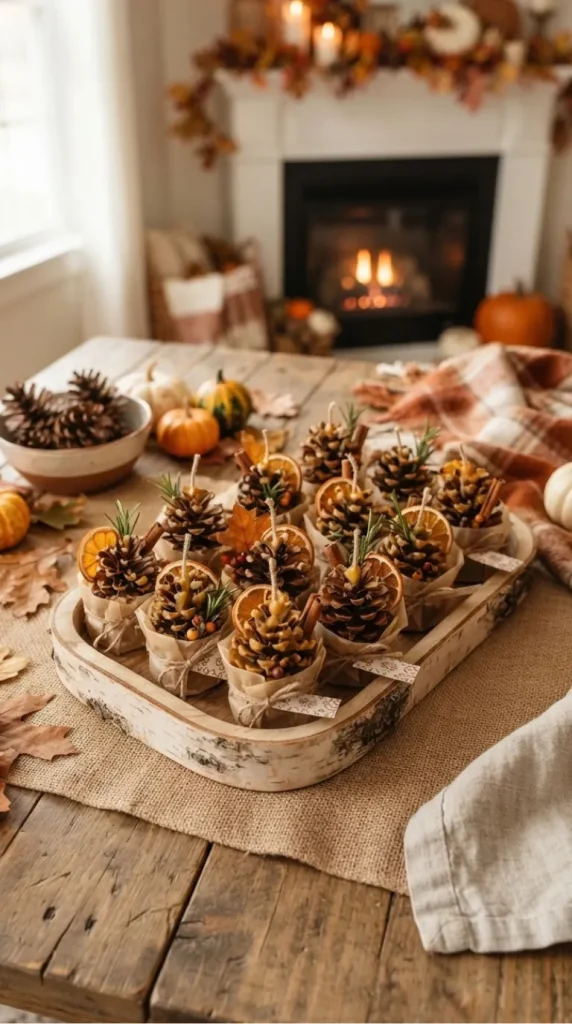 thanksgiving candle favor ideas